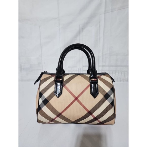Authentic Burberry Nova Check PVC and Patent Leather Chester Boston Bag - Picture 14 of 15